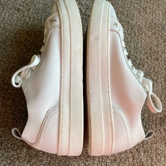 Musse & Cloud Masy Platform White Sneakers Size 10 Leather - Picture 5 of 11